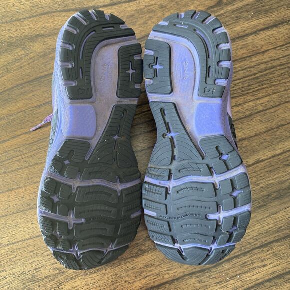 Brooks Ghost 14 Electric Cheetah Run Wild Women's Size 9 - Black Purple - Picture 7 of 7